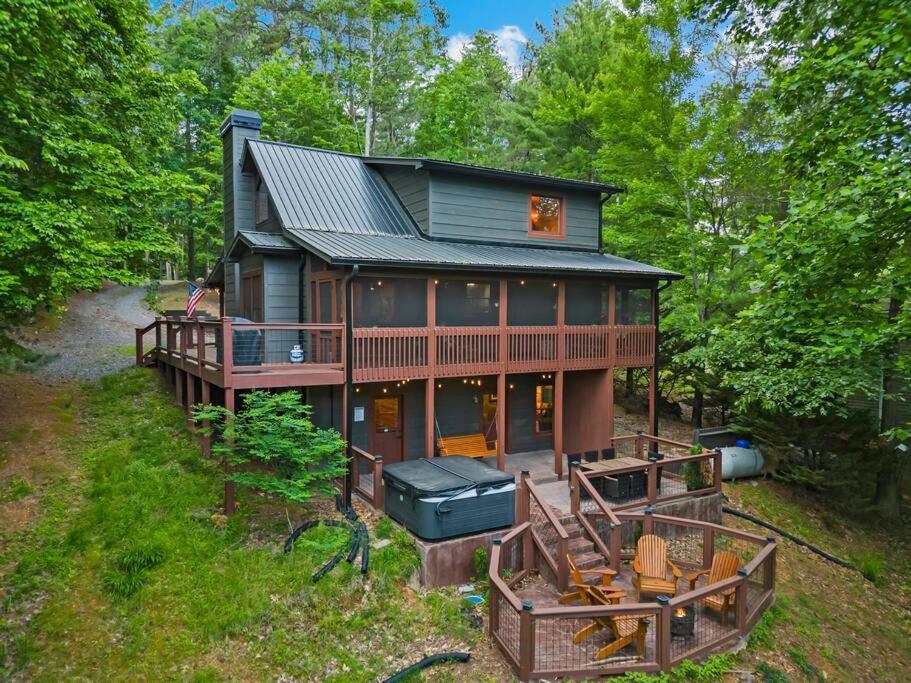 Lakeside Retreat Hot Tub Fishing Hiking Ellijay Exterior foto